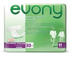 Evony Belbantlı Hasta Bezi (Extra Large, 30 PC)